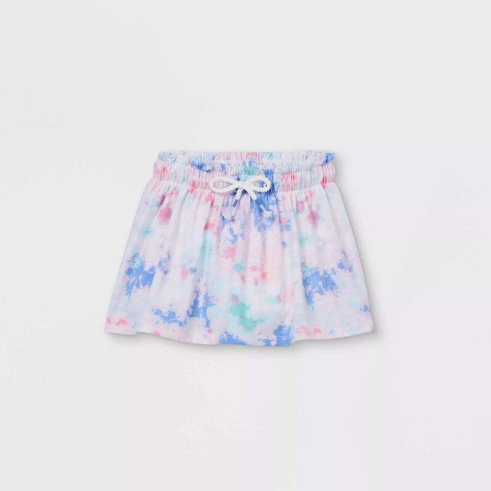 Toddler Girls' Skorts Lightweight Fabric Front Drawstring Recycled Polyester NWT